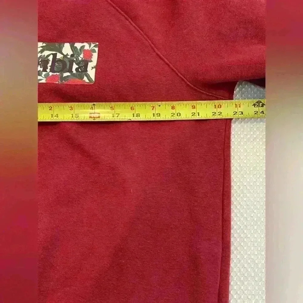 🏁Columbia size Large burgundy crew neck sweatshirt - Picture 4 of 8